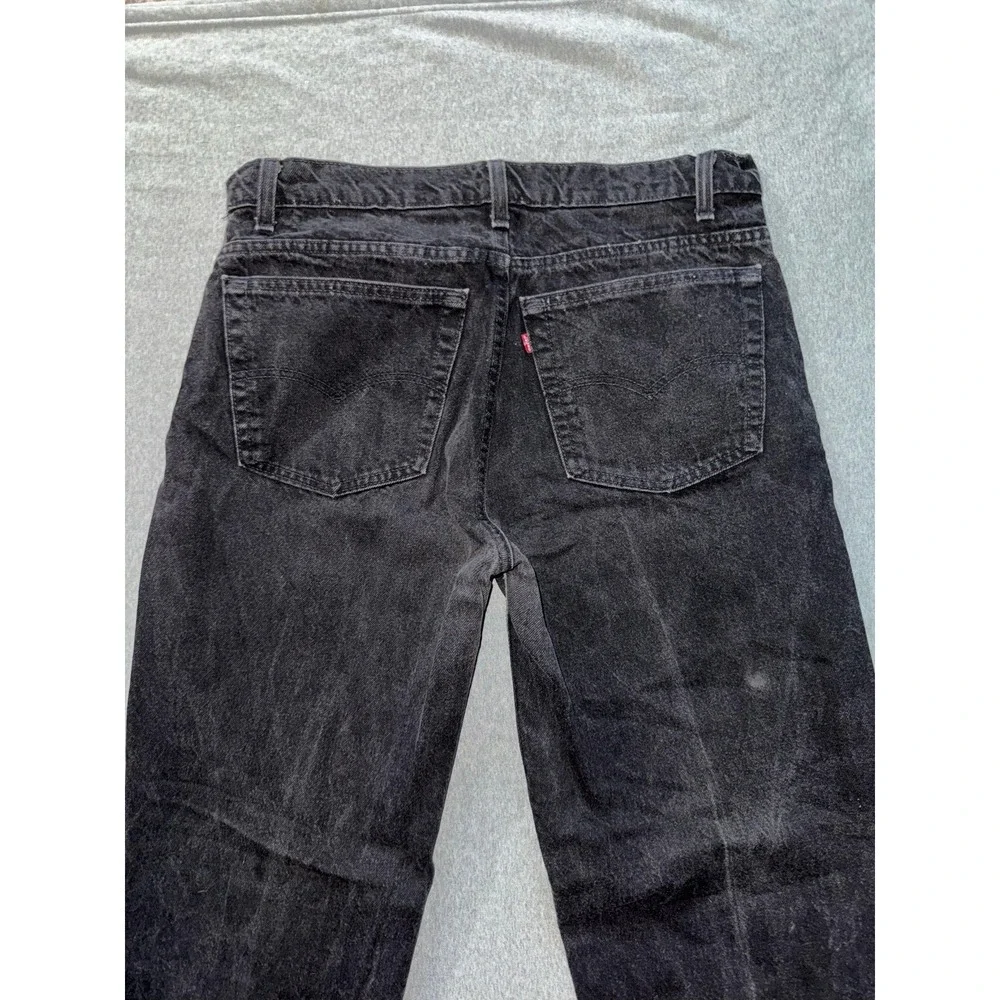 VTG Levis 550 Jeans Mens Black Relaxed Fit Tapered‎ Leg Denim Pants Sz 38